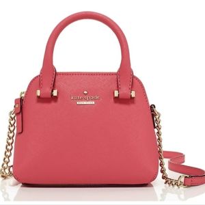 Kate Spade Cedar Street mini maise Cherryliqur Red Crossbody Satchel Handbag NEW
